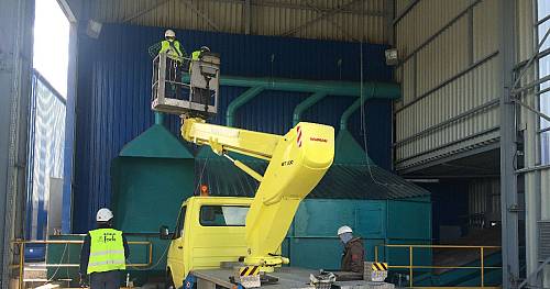 Modernization of the biomass unloading plant