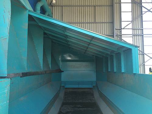 Modernization of the biomass unloading plant